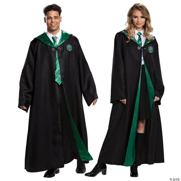 Wizarding World of Harry Potter Adult Slytherin Robe Halloween Costume Cosplay - Picture 1 of 7
